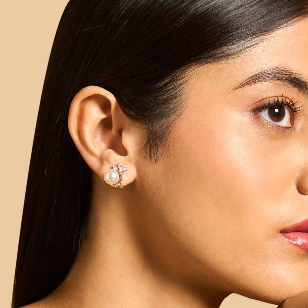 Kushal'S Fashion Jewellery Plated Party Zircon Studs-170742 : 411243