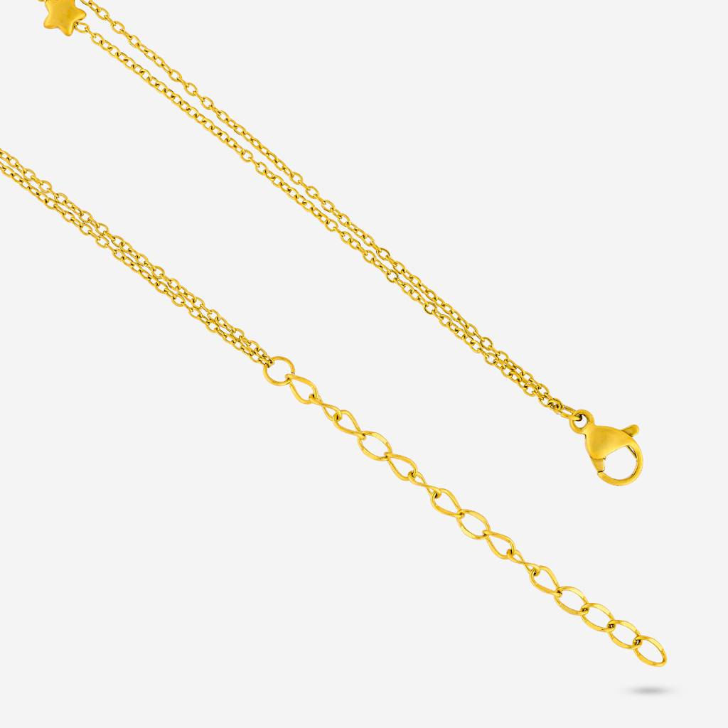 Kushal'S Fashion Jewellery White Gold-Plated Party Trendy Zircon Anklet -455114 : 455114