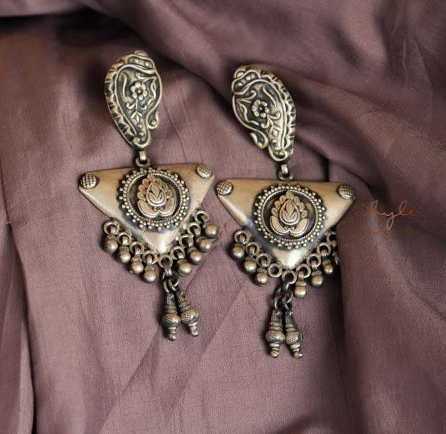 Mizoya Tribal Inspired Detailed Earrings : SE9022