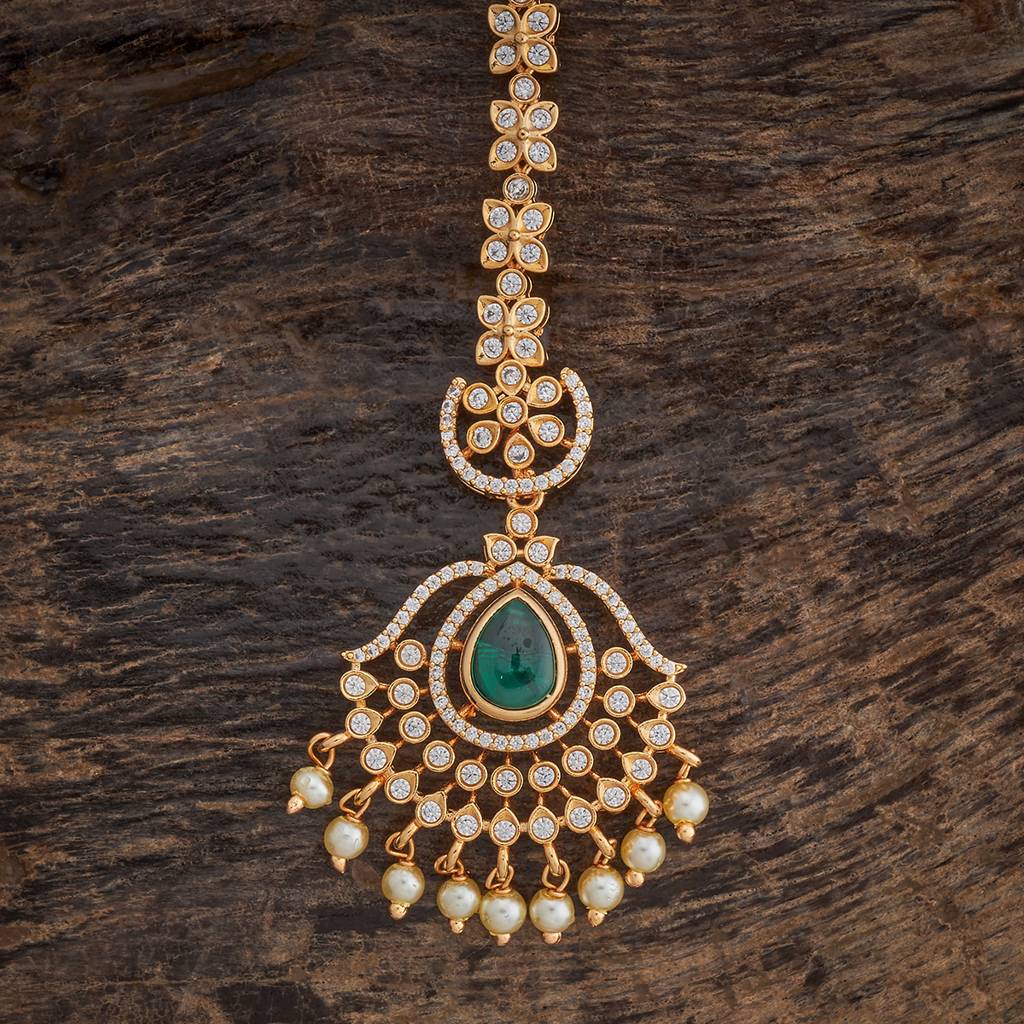 Kushal'S Fashion Jewellery Plated Party Zircon Maang Tikka-180631 : 431700