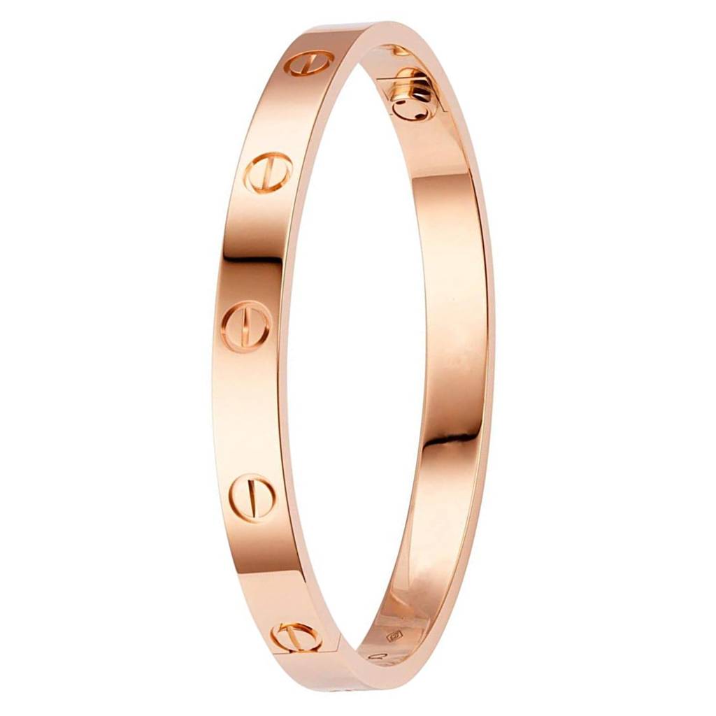 Rose Gold Plated 316L Stainless Steel Kada Bracelet For Men And Women : PX9B96