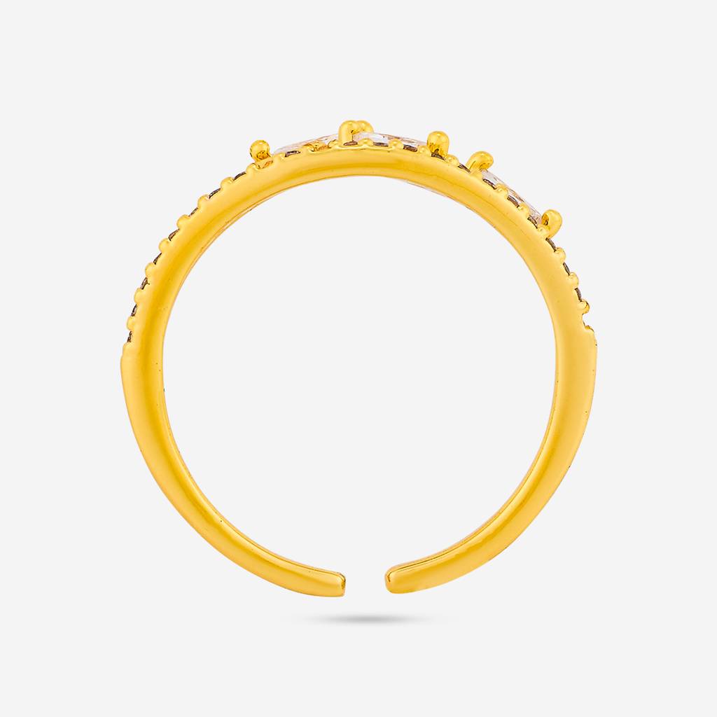 Kushal'S Fashion Jewellery -Plated Party Trendy Zircon Finger Ring -192484 : 455226