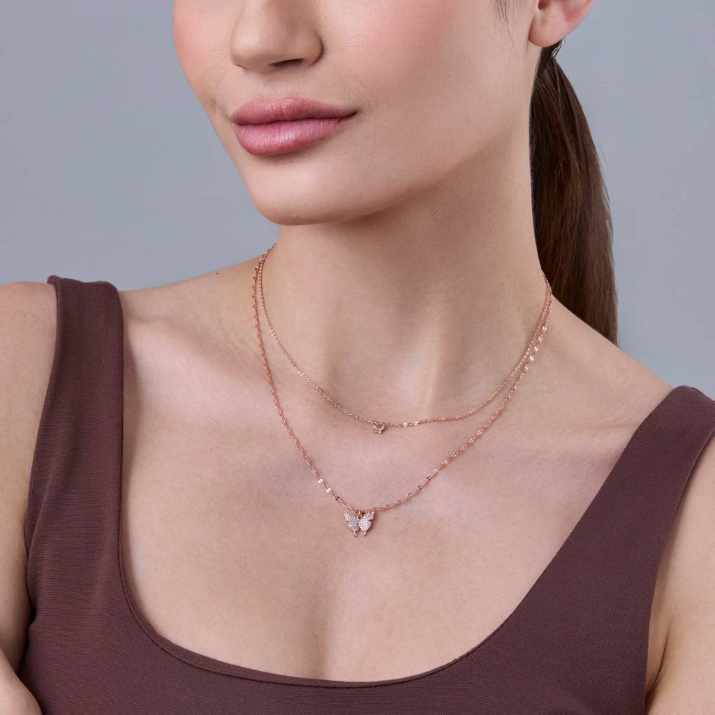 Kushal'S Fashion Jewellery White Gold-Plated Party Trendy Zircon Necklace-187040 : 445769