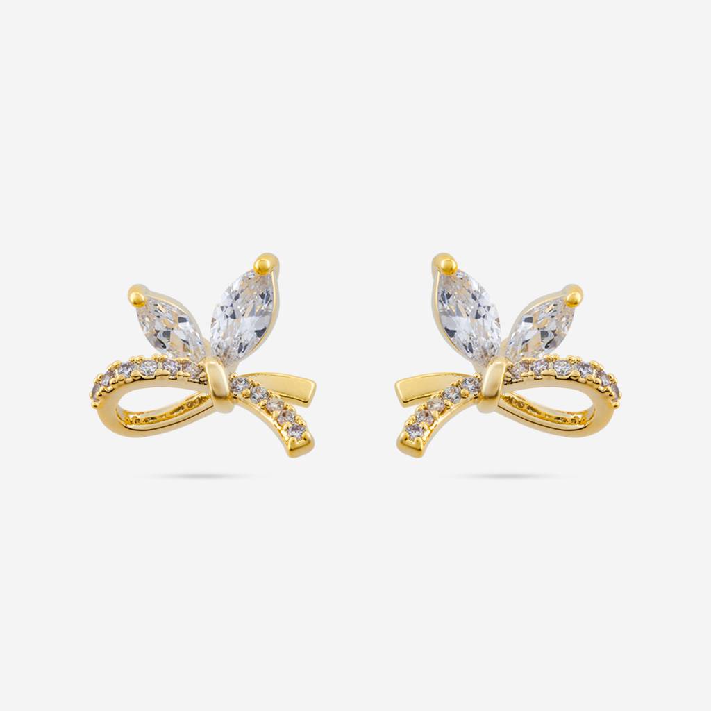 Kushal'S Fashion Jewellery White Gold Plated Party Trendy Zircon Studs-187662 : 446859
