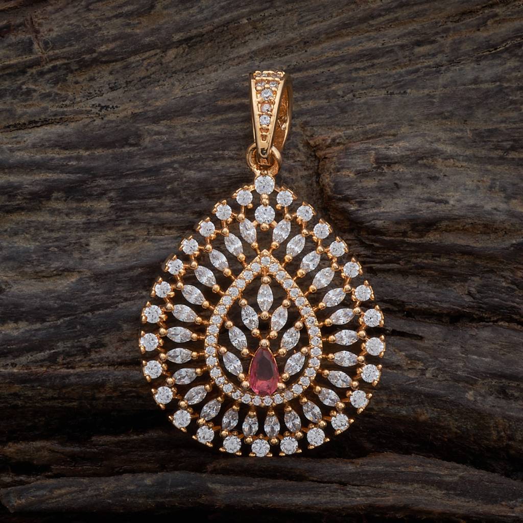 Kushal'S Fashion Jewellery Zircon Pendant Earring -169483 : 410538