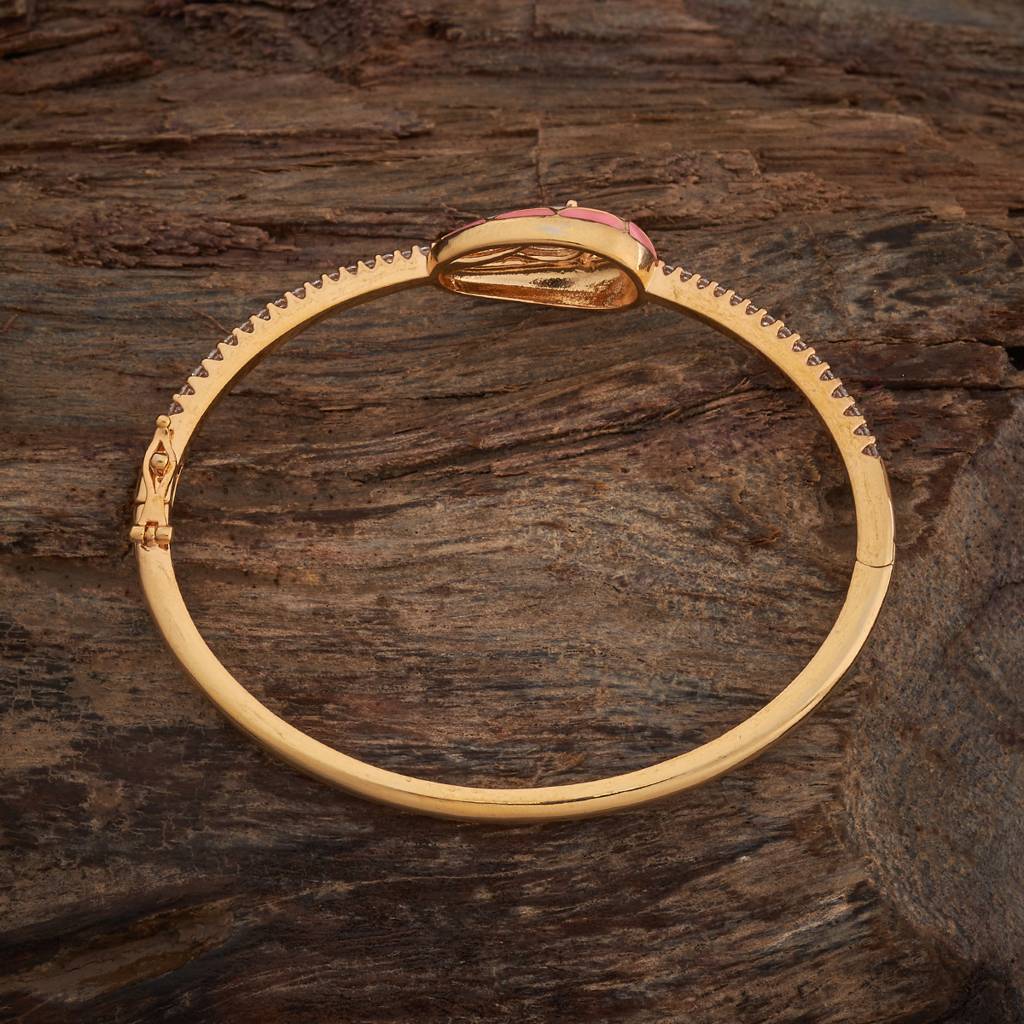 Kushal'S Fashion Jewellery  Gold-Plated Party Zircon Kada-182278 : 447619