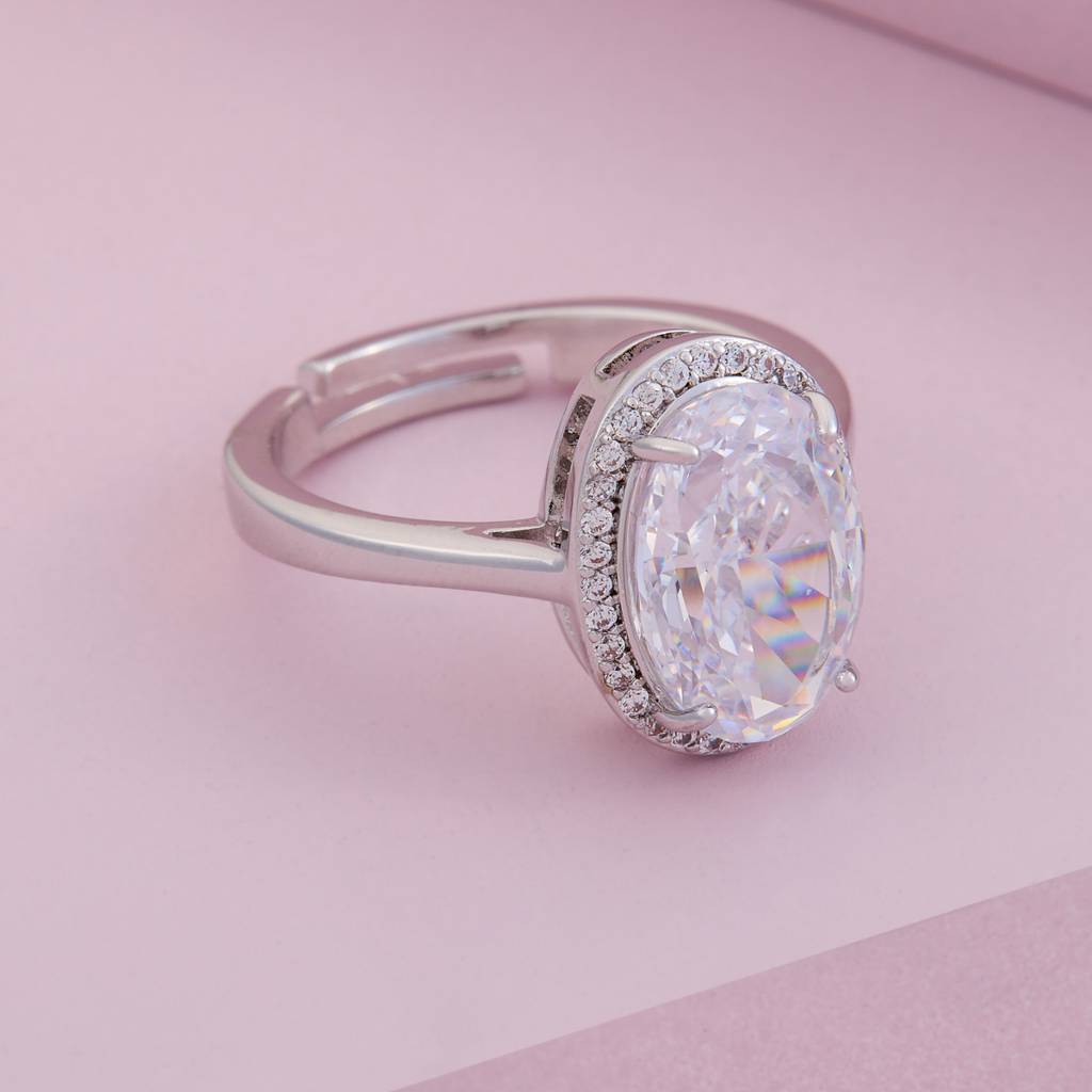 Kushal'S Fashion Jewellery -Plated Party Trendy Zircon Finger Ring -190048 : 451220