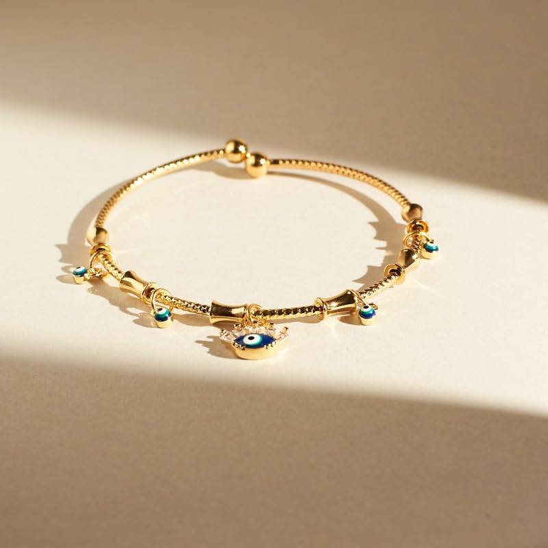 Chic Evil Eye Tassel Bangle : BS12575