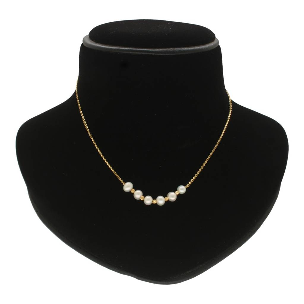 Tara 18Kt Gold Timeless Pearl Chain : JPSEP-24-010