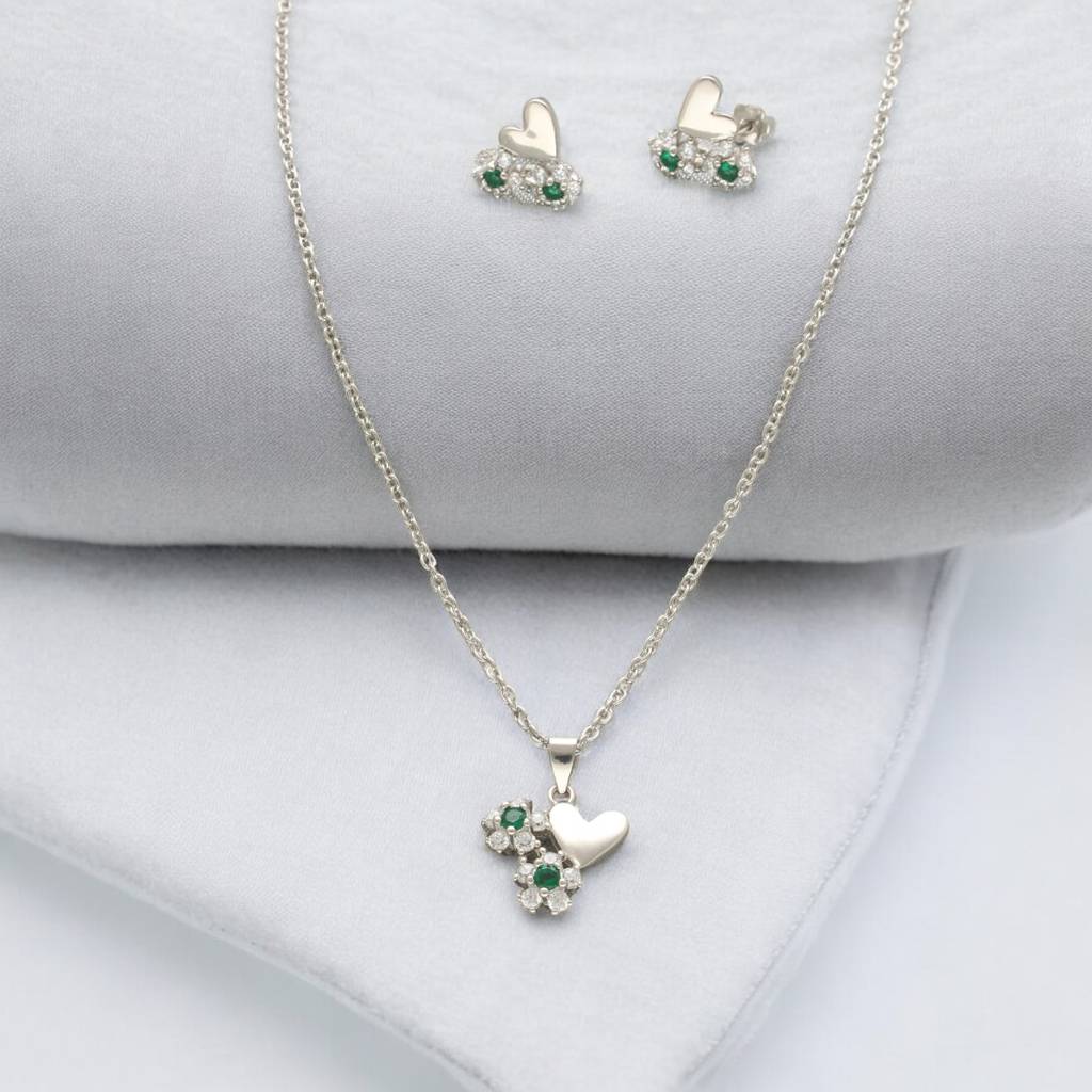 Designer 925 Silver Pendant Set Jewelry : JPAUG-24-008