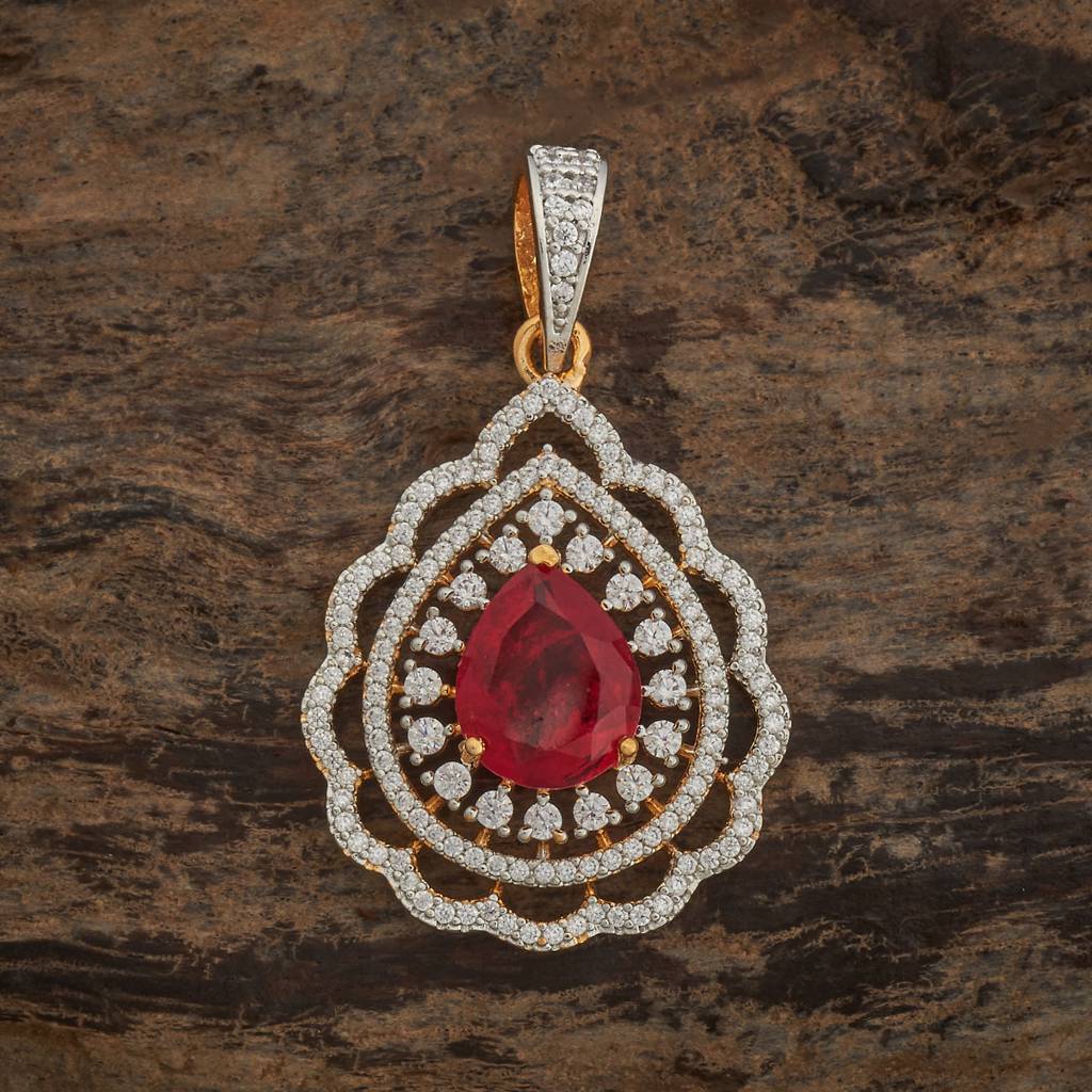 Kushal'S Fashion Jewellery-Plated Party Zircon Pendant Set-182057 : 434881