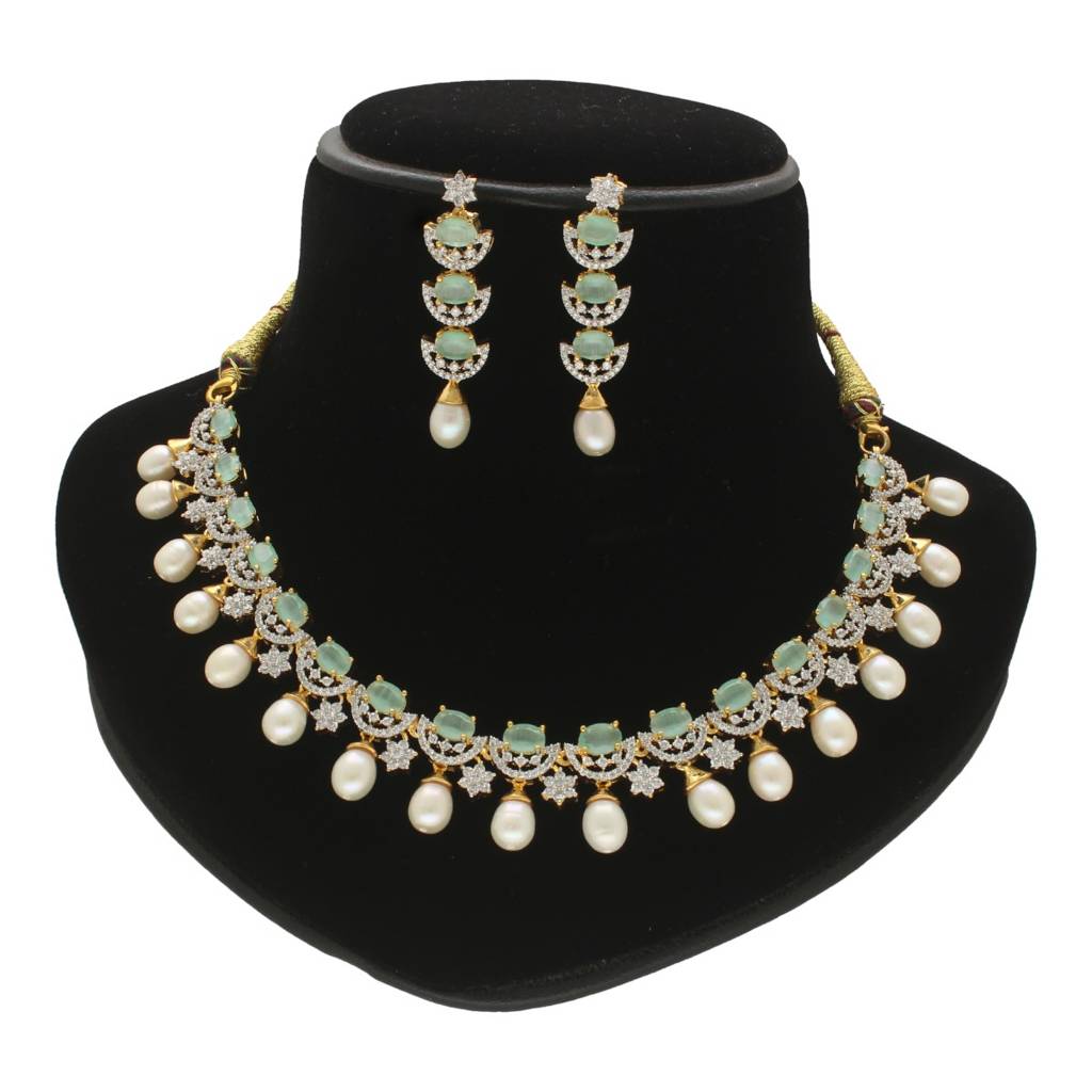 Aurora Adornments Pearl Necklace Set : JPSEP-24-030