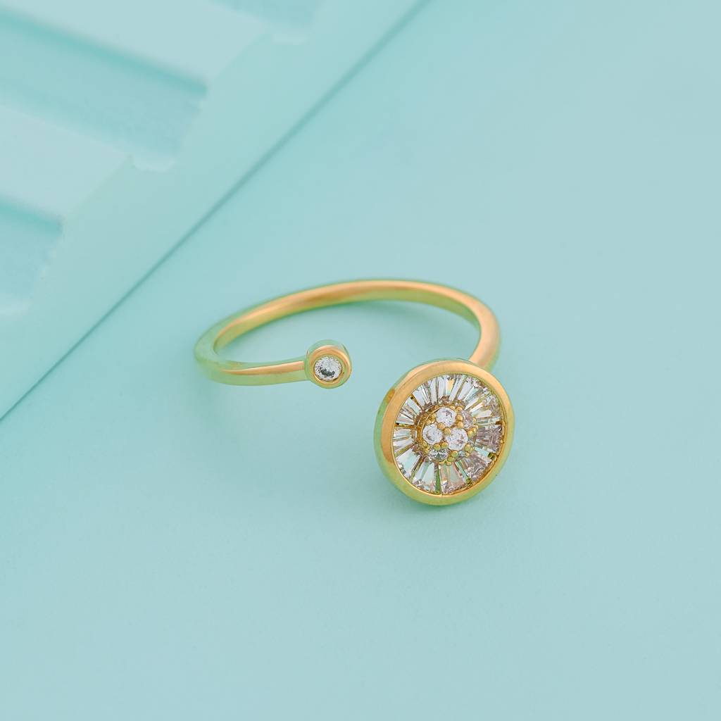 Kushal'S Fashion Jewellery -Plated Party Trendy Zircon Finger Ring -192459 : 455151