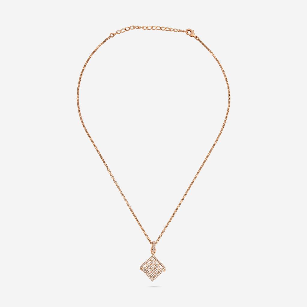 Kushal'S Fashion Jewellery  -Plated Party Trendy Zircon Necklace And Earring Set  -186574 : 444882