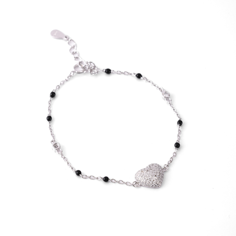 Blush Bloom  Heart Bracelet : JEWBRA26