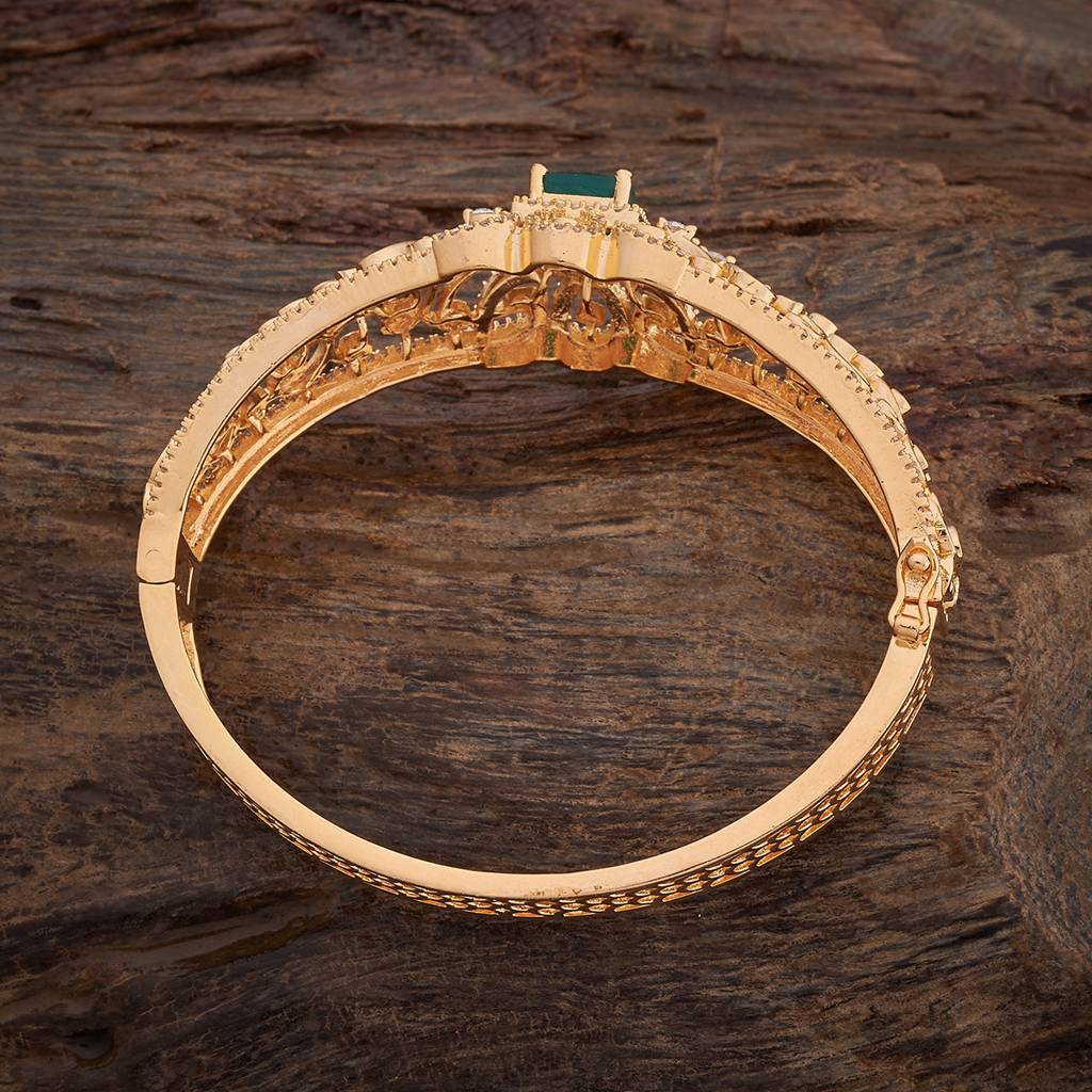 Kushal'S Fashion Jewellery Gold-Plated Party Zircon Kada-180278 : 430855