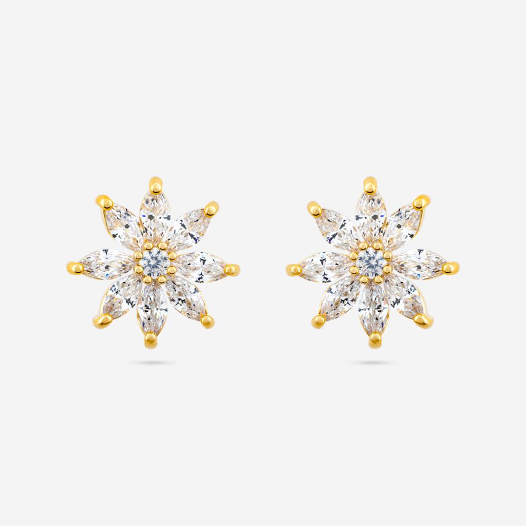 Kushal'S Fashion Jewellery Plated Party Trendy Zircon Studs-187417 : 446498