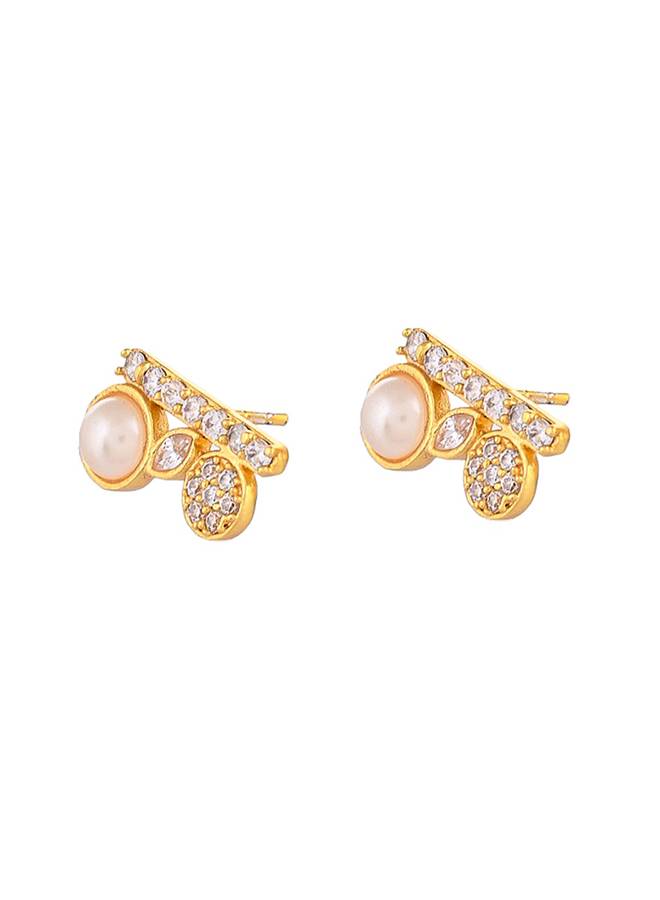 Mother'S Day Dainty Pearls And Cz Pendant Set : 8905124438406