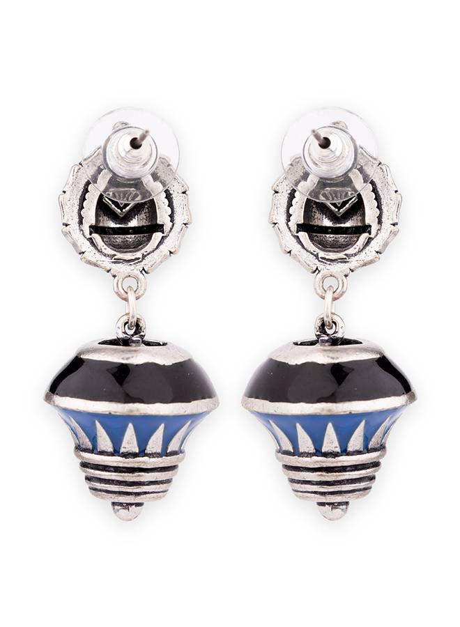 Kalbelia Enameled Tribal Earrings : 8905124131512