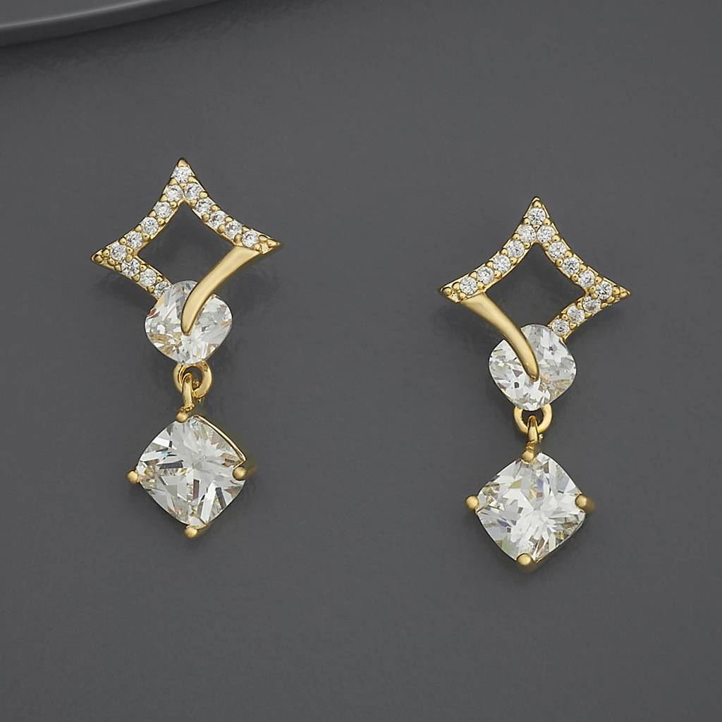 Kushal'S Fashion Jewellery Party Zircon Drop Earrings-185963 : 443499