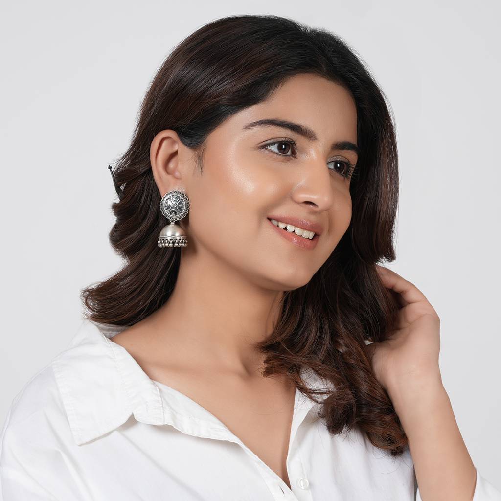 Dana Art Studs Jhumka : SSE834