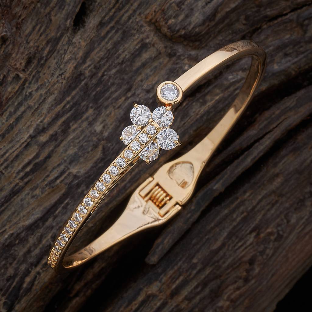 Kushal'S Fashion Jewellery Zircon Kada -171187 : 413497