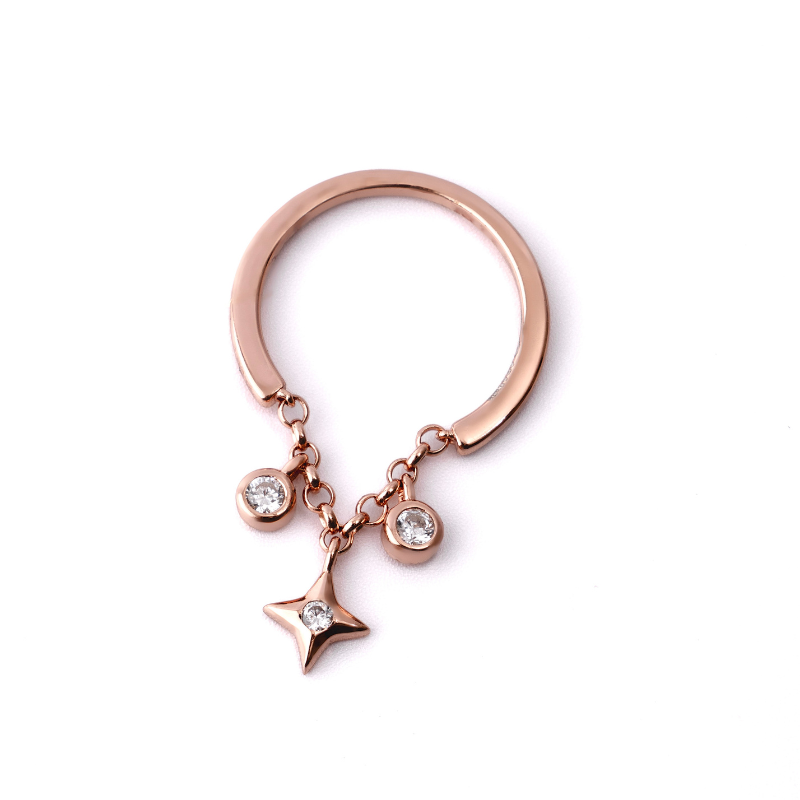 Starry Dangle Ring : JEWRIN8_6_RG