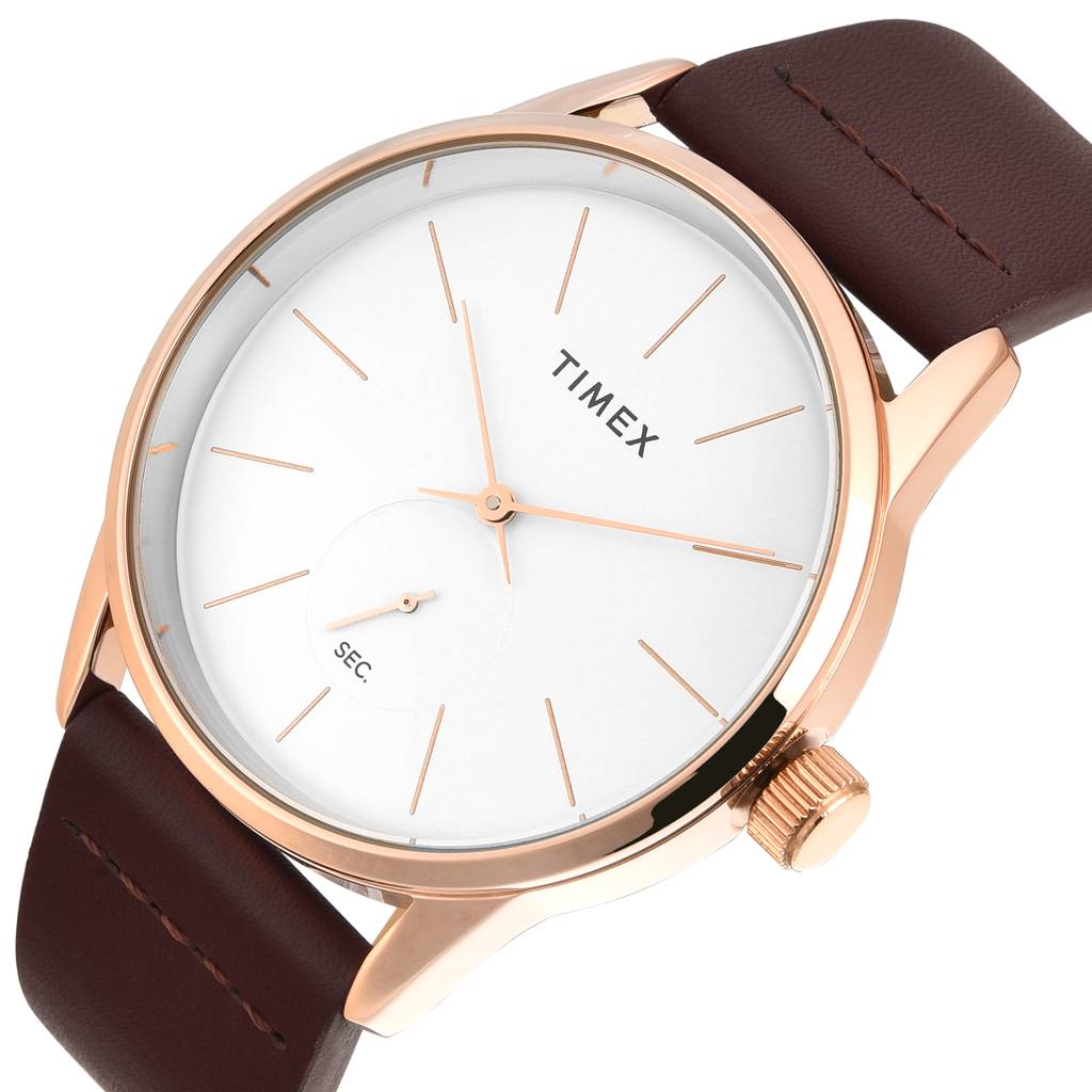 Timex Trendline Round 41Mm Silver Dial Analog Men Watch - Tweg25505 ...