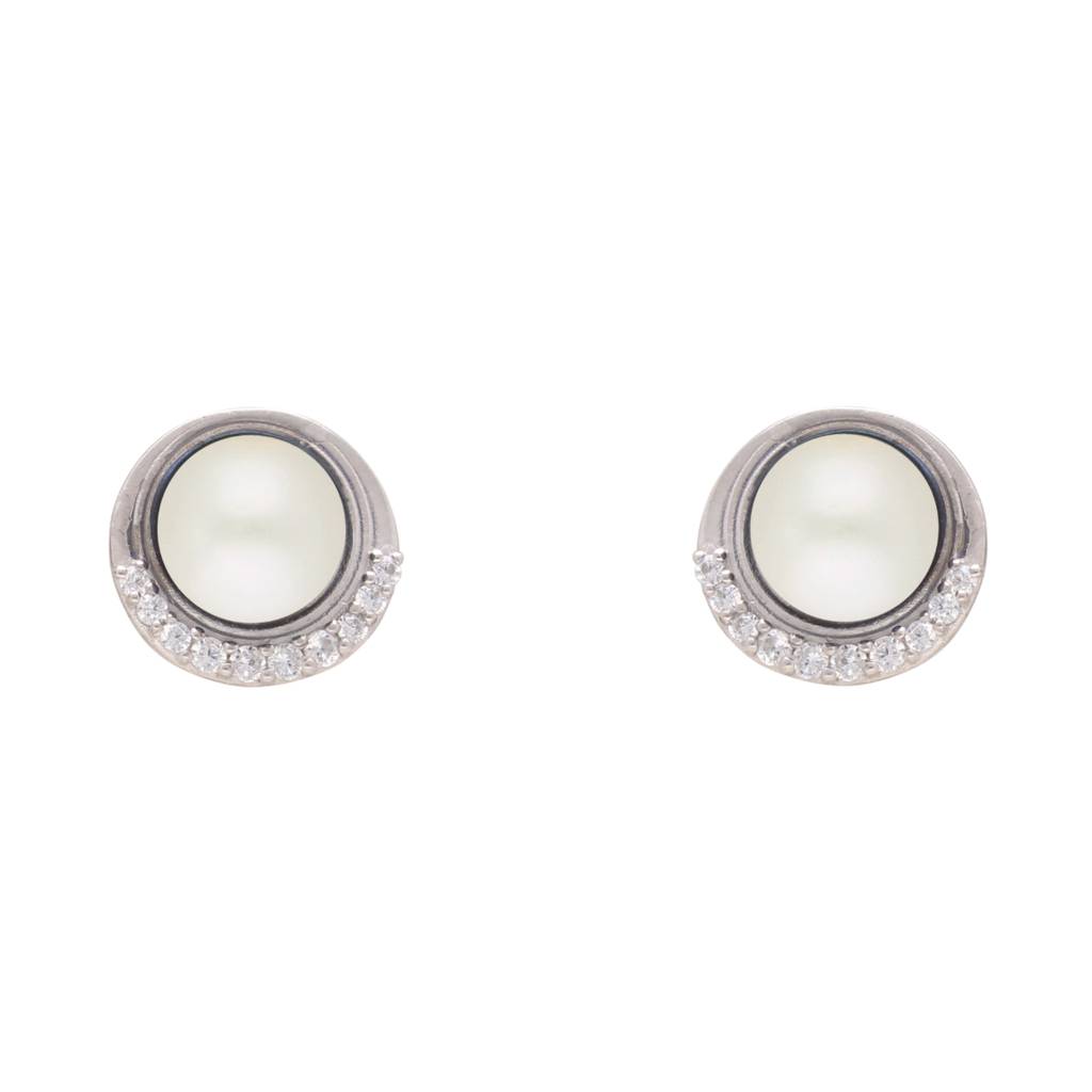 925 Silver Gaurika Stud Earrings : JPMAY-22-121