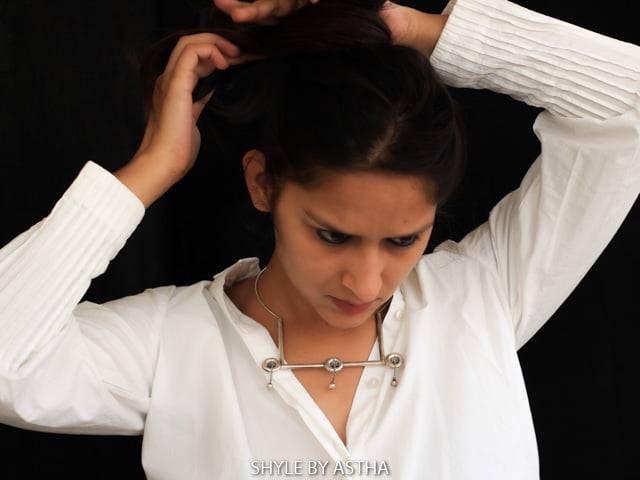 Moh Tricircle Geometric Necklace : SN1067