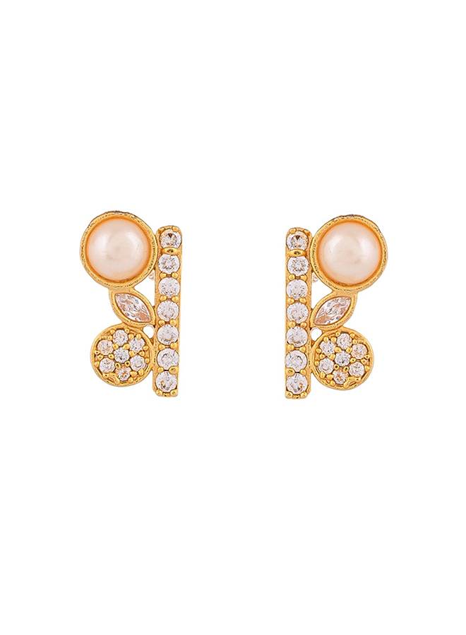Mother'S Day Dainty Pearls And Cz Pendant Set : 8905124438406