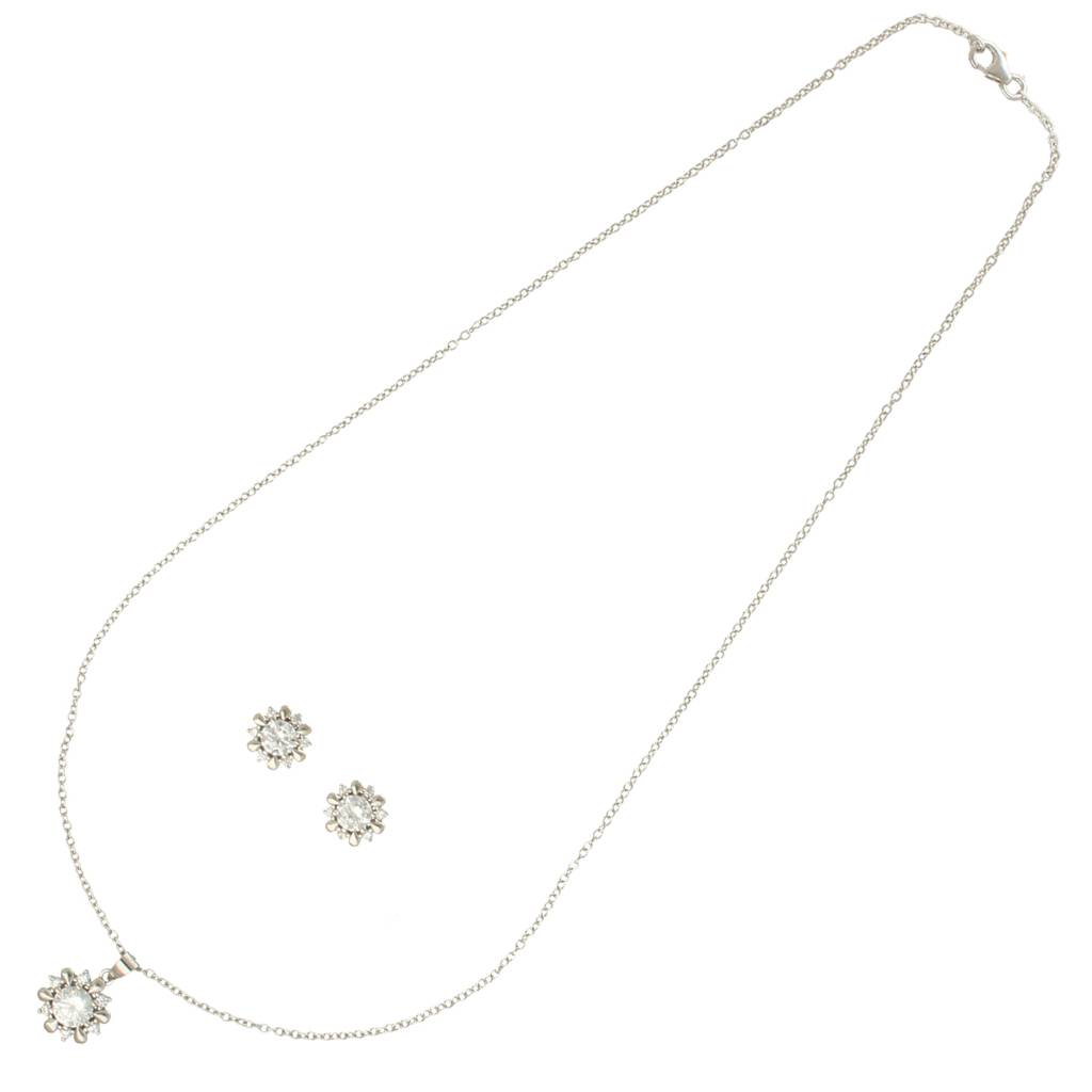 Modern 925 Silver Pendant Set : JPAUG-24-002