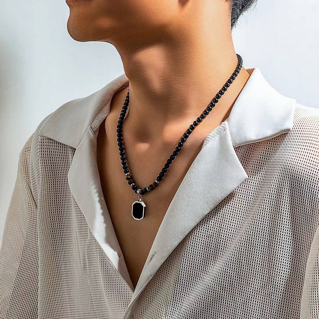 Black Magic Beads Necklace : MN1S0845