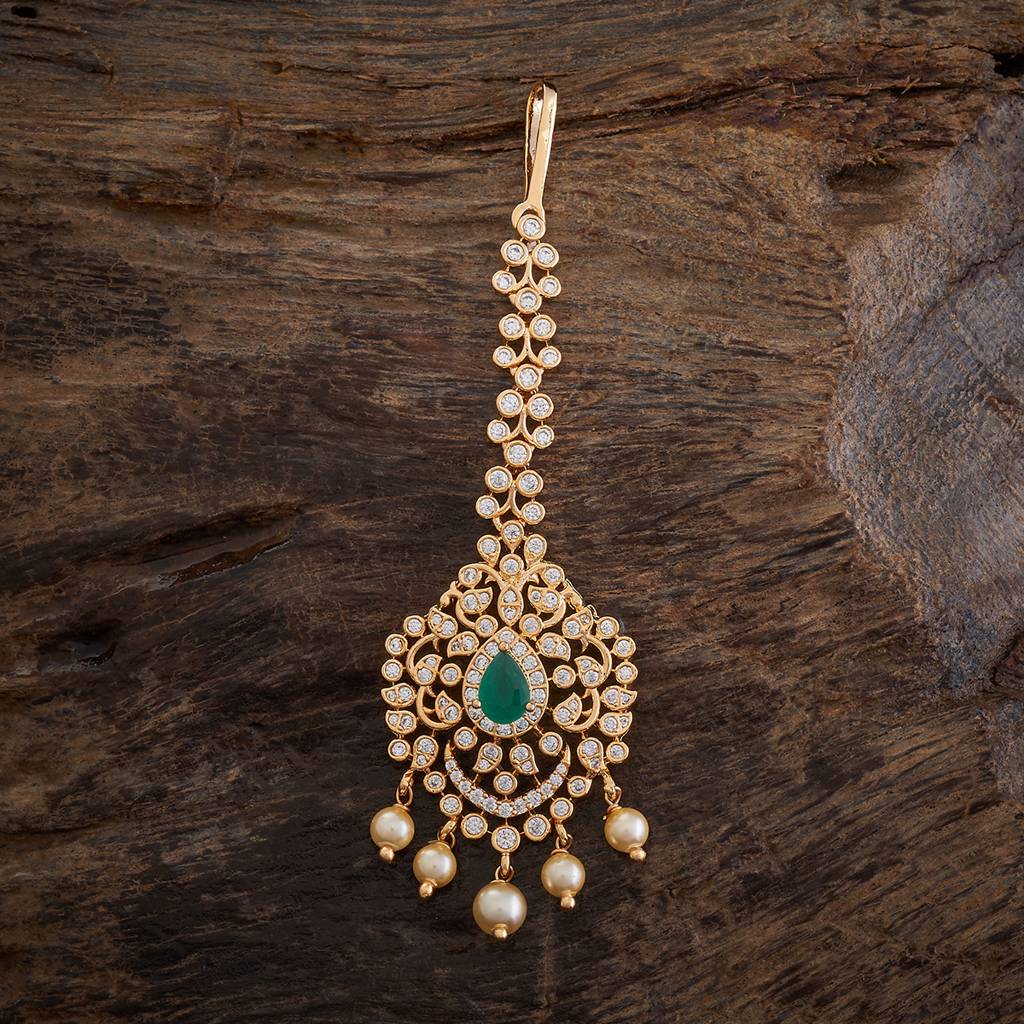 Kushal'S Fashion Jewellery Plated Party Zircon Maang Tikka-175779 : 421388