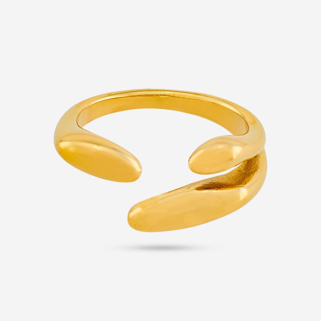 Kushal'S Fashion Jewellery Gold Gold-Plated Party Trendy Zircon Finger Ring -455161 : 455161