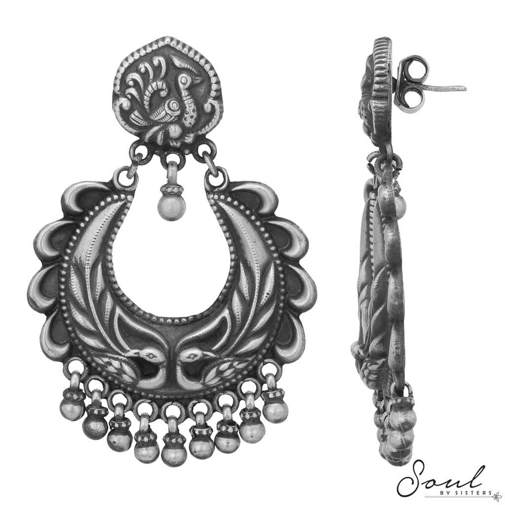 Chaand Baalis With Peacock Motifs : SSE334