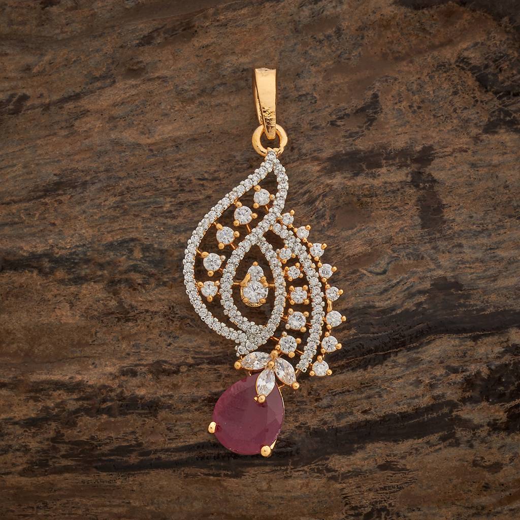 Kushal'S Fashion Jewellery Plated Party Zircon Pendant Set -181217 : 433276