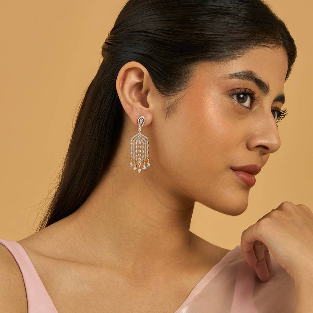 Kushal'S Fashion Jewellery Contemporary Drop Earrings-180334 : 431107