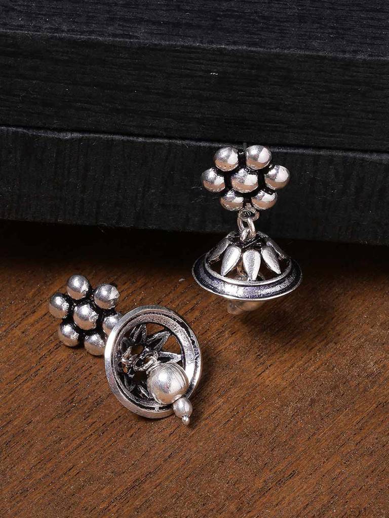 Work Essentials Floral Jhumka Earrings : 8907617869070