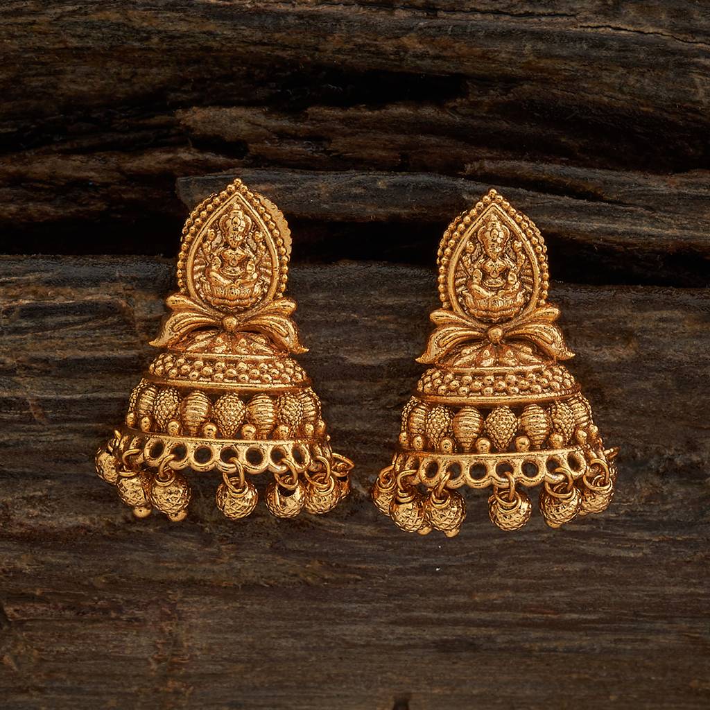Kushal'S Fashion Jewellery Gold-Plated Casual Wear Antique Earring-172285 : 411893