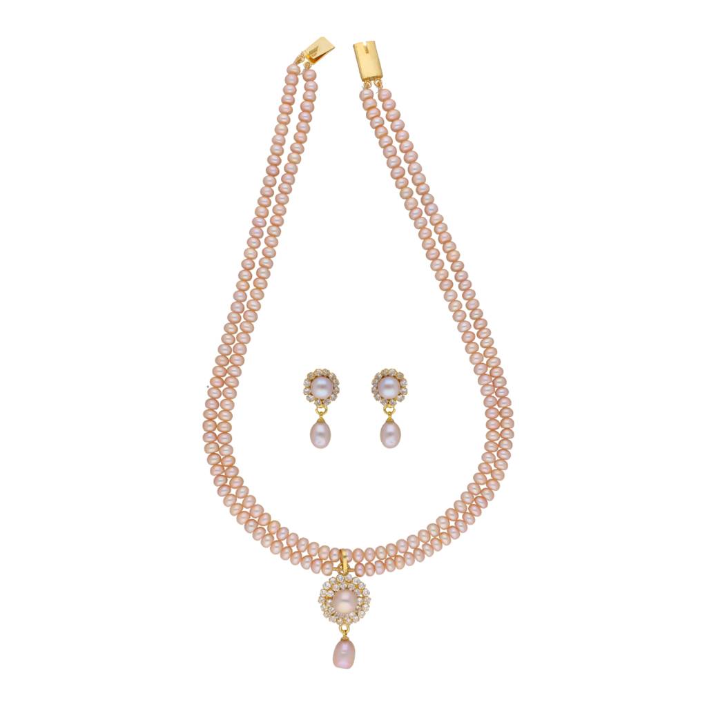 Siddhi 2 Lines Button Pearl Set : JPFEB-22-10