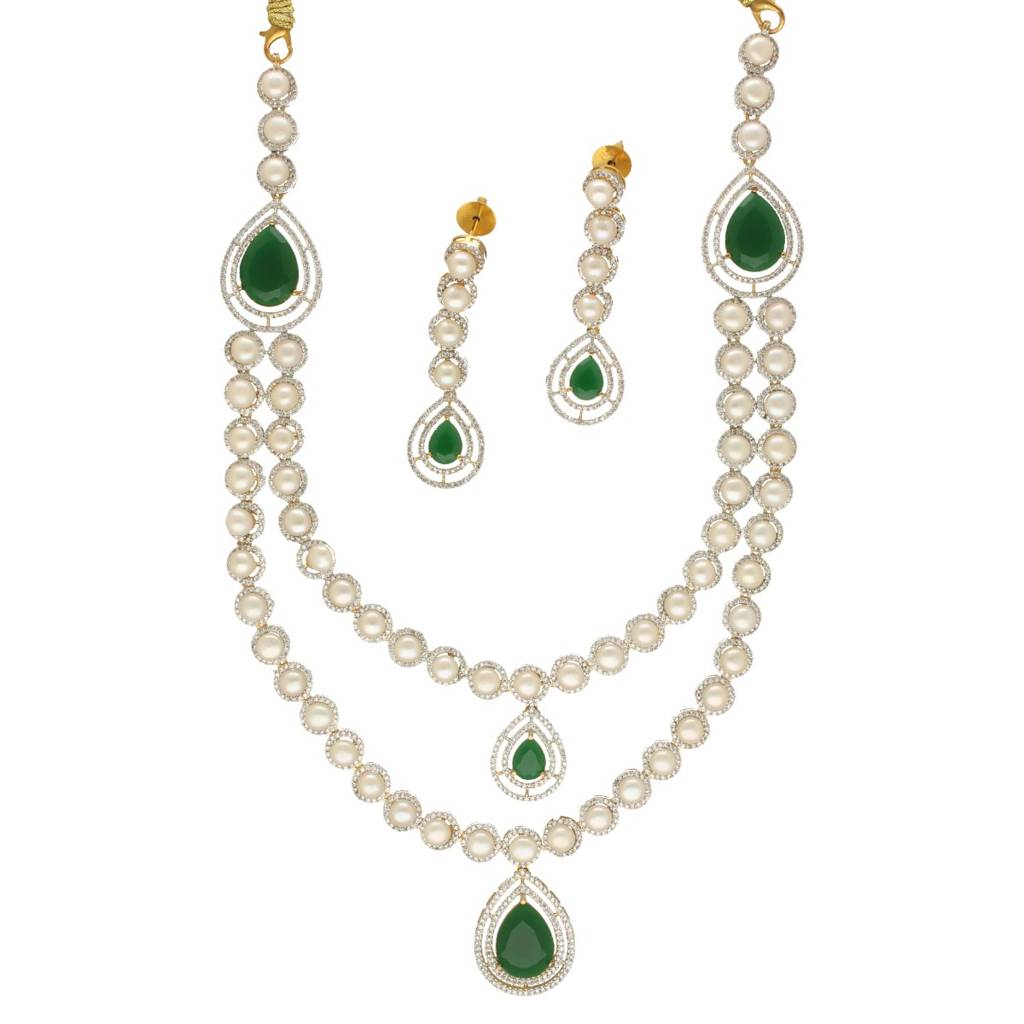 Queenmare Elegance Pearl Necklace Set : JPJUN-25-010