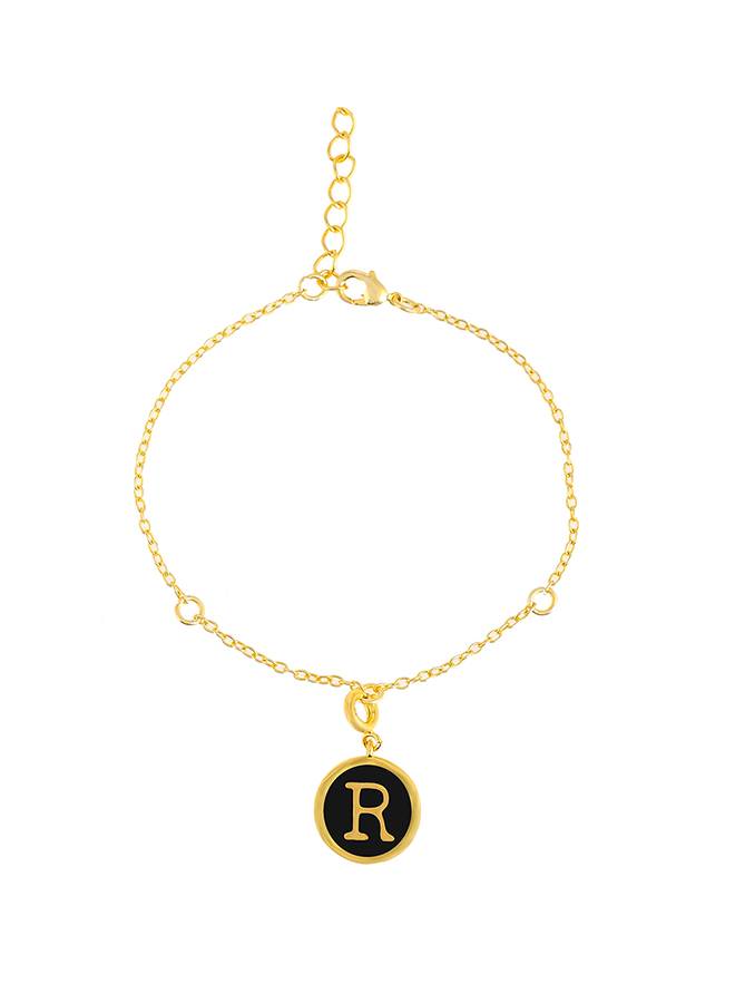 Valentine'S Day Collection Alphabet Black Enamel Charm : 8905124491722