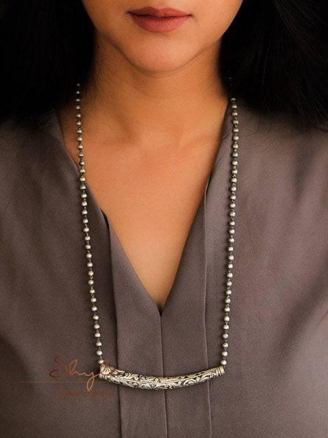 Moh Chitai Intricate Ball Chain Necklace : SN1100