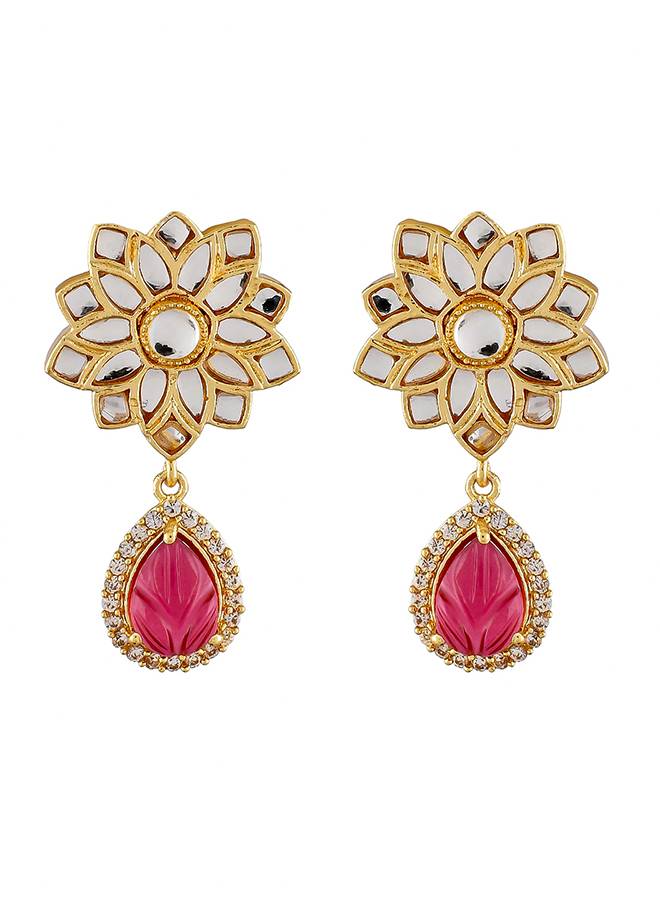 Heer Jasmaira Layered Pendant Necklace Set : 8905124515961