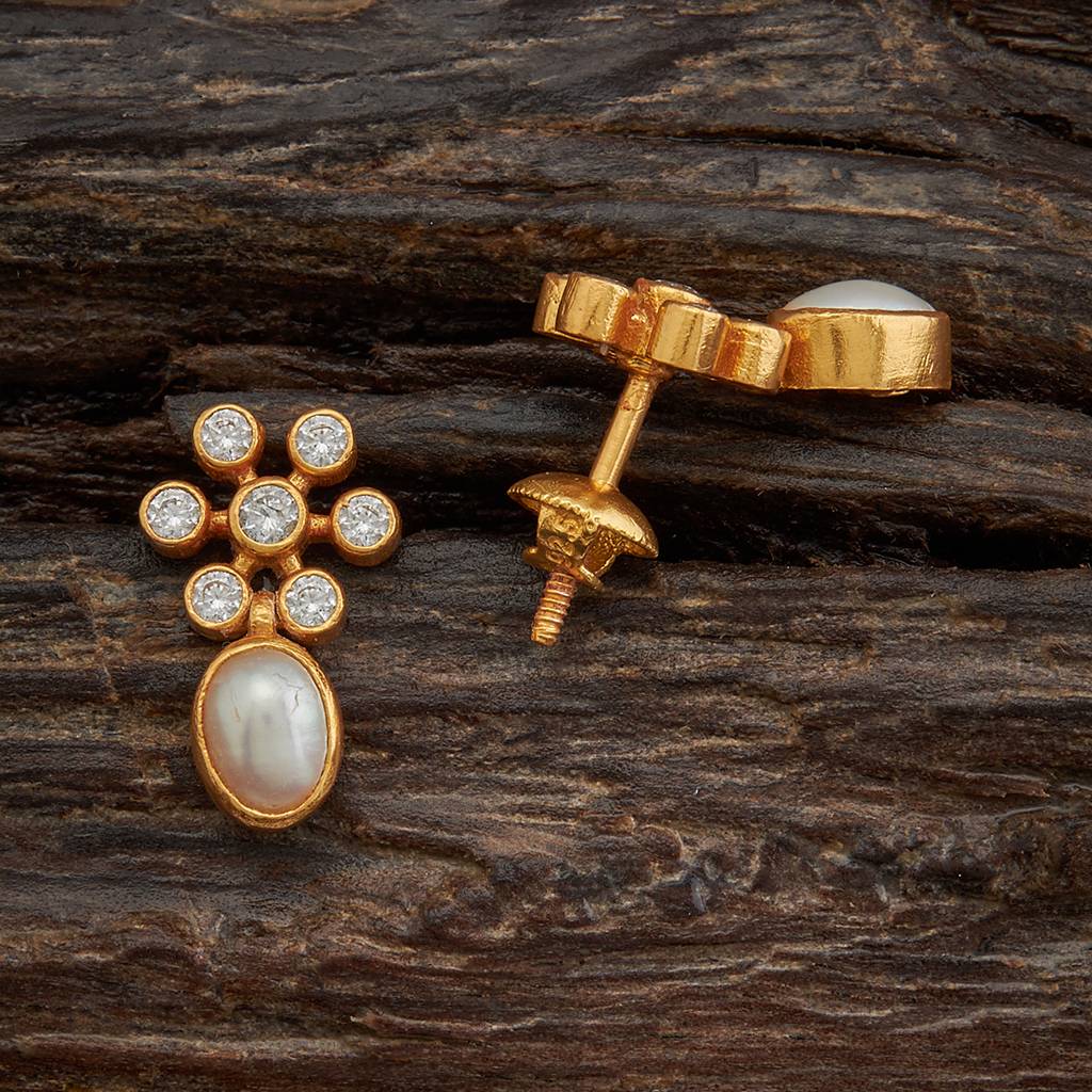 Ethnic Pure Silver Temple Studs-153310 : 393550
