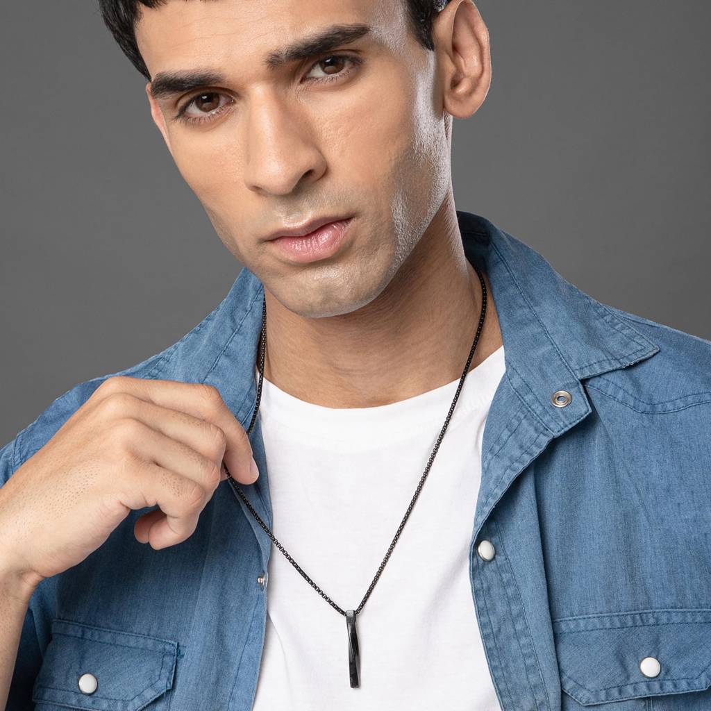 Salty Alpha Collier Black Chain : MN1S0162
