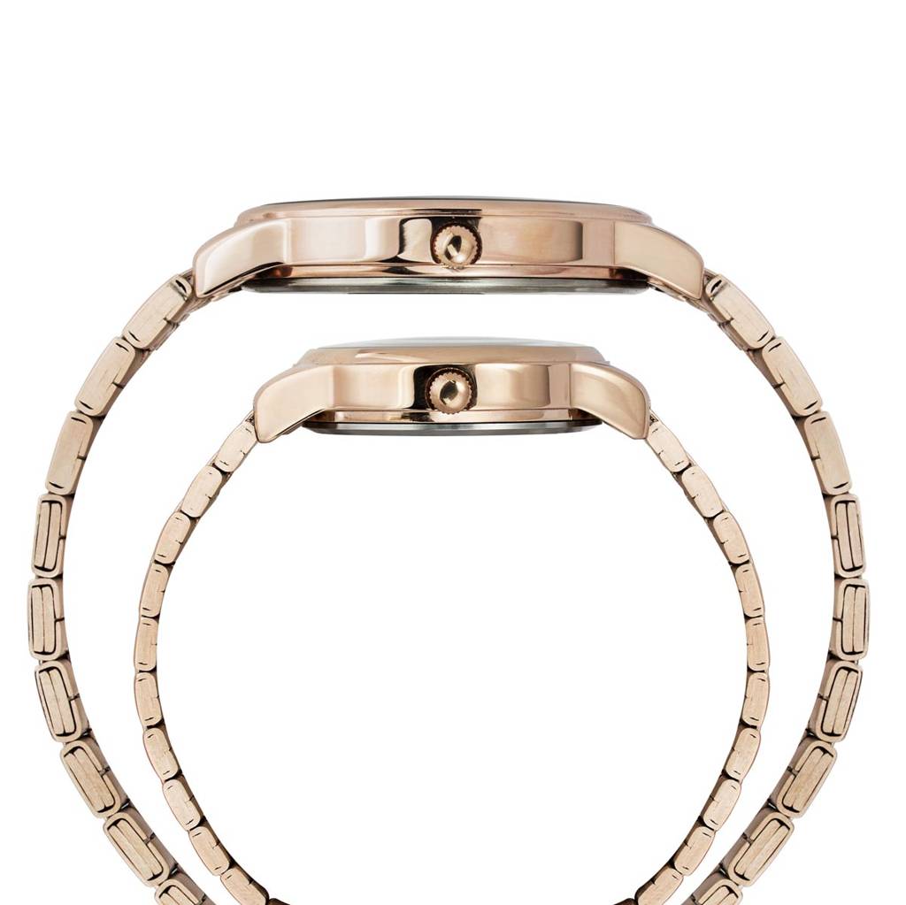 Timex Trendline Round 42Mm Analog Pair Watch - Tw00Pr331 : TW00PR332