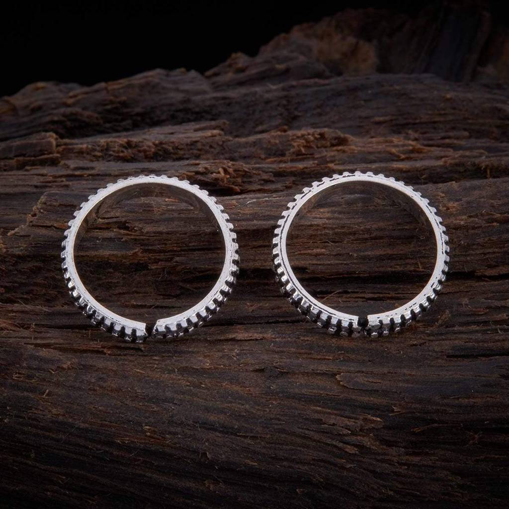 Kushal'S Fashion Jewellery 92.5 Silver Toe Ring -136808 : 400682