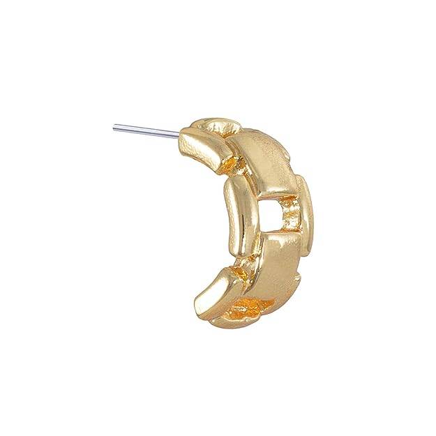 Stylish Gold Plated Geometric Stud Earrings For Women & Girls : 5010126-IGER